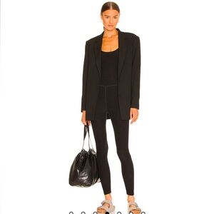 BEYOND YOGA 
Spacedye Uplevel Midi Jumpsuit in Darkest Night (charcoal grey)